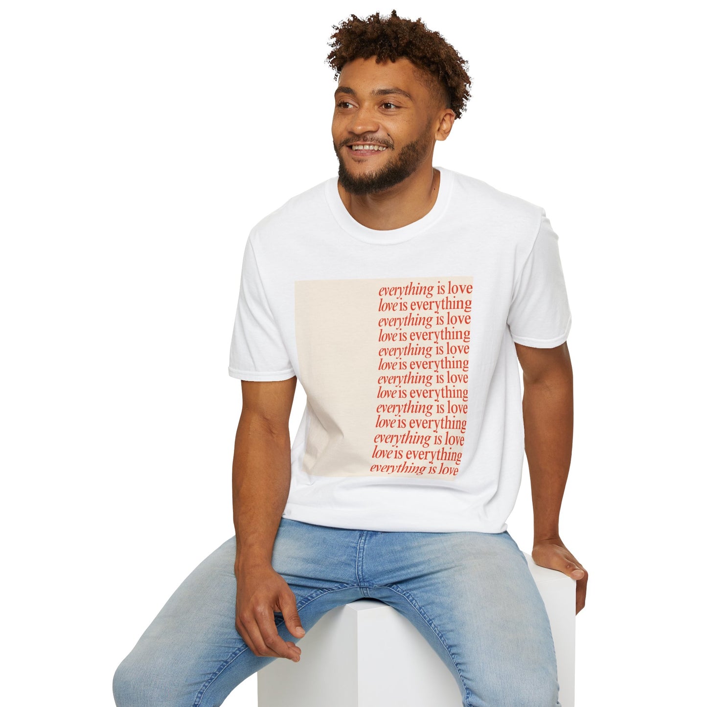 “Love Is Everything” Repeating Quote Tee – KAHLII Edition