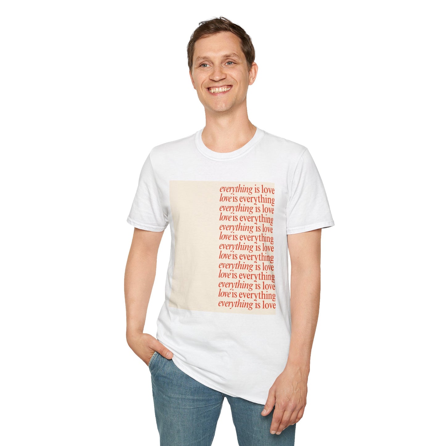 “Love Is Everything” Repeating Quote Tee – KAHLII Edition