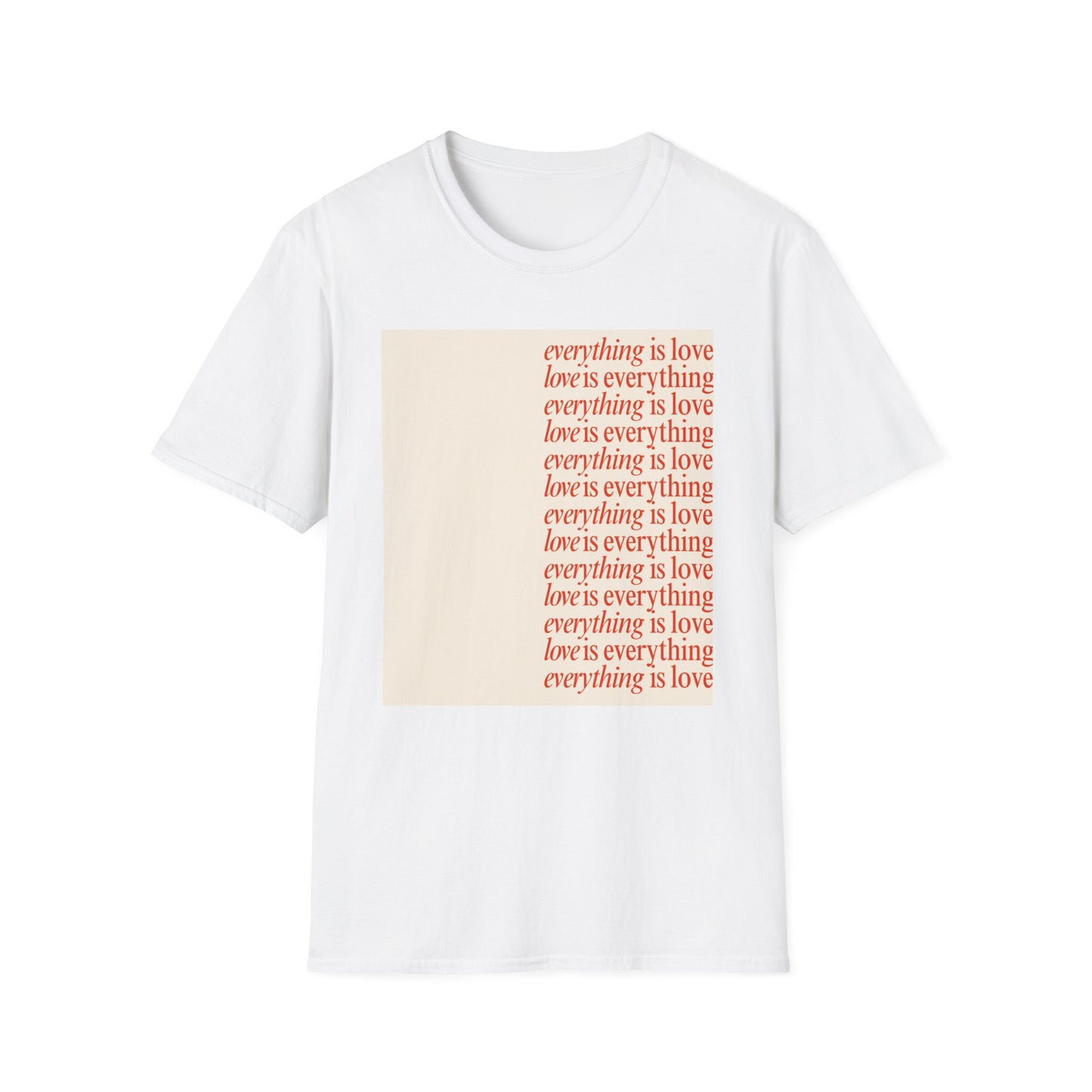 “Love Is Everything” Repeating Quote Tee – KAHLII Edition